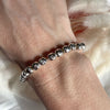 B052 Bracciale con palline martellate grandi