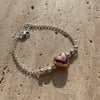 B122 Bracciale con cuore Bomby Rosato, Argentato e dorato