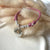 B163 Bracciale regolabile “Grazie maestra”con cordino cerato (colore a scelta) e granelli nuovi