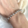 B085 Bracciale con palline sfaccettate grandi