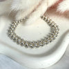 B066 Bracciale intreccio con palline rigate