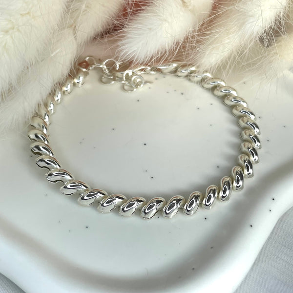 B032 Bracciale treccia piccola