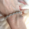 B072 Bracciale intreccio con palline martellate e nodi intreccio