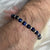 B095 Bracciale palline occhio di tigre e rondelle