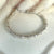 B081 Bracciale con pepite medie martellate alternate a 2 rondelle