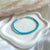 B0271 Bracciale con palline in pasta di turchese da 3mm