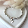 B157 Bracciale con granelli nuovi e ciondolo Best Mom