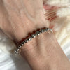 B076 Bracciale con pepite martellate in gradazione