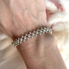 B066 Bracciale intreccio con palline rigate