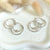 O001 Ring earrings with heart or star