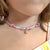 CL0190 Baby collana con cordino cerato o paracord granelli nuovi ed elemento centrale a scelta a parte