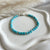 B0281 Bracciale con pietra a cubetto sfaccettata in aulite