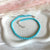 B0271 Bracciale con palline in pasta di turchese da 3mm