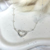CL069 Heart necklace with lobster clasp to insert pendants