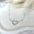 CL069 Heart necklace with lobster clasp to insert pendants