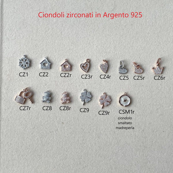 Ciondoli con zirconi