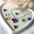 CL077 Necklace with heart with written mom and hydrothermal