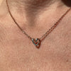CL005 Collana con cuore intreccio