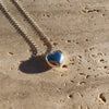 CL027 Bomby silver heart necklace straight or crooked