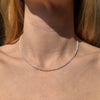 CL0161 Collana in argento maglia funetta