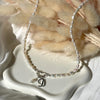 CL104 Collana di perle di fiume con moschettone (forma a scelta) per inserire i ciondoli