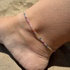 CV024 Cavigliera groumette con smaltini multicolore