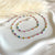 CL0164 Collana smaltina con maglia spessa