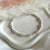B0258 Bracciale palline e pepita rigata