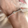 B014 Bracciale con cuori alternato a palline