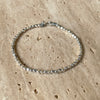 B004 Bracciale pepite martellate (disponibili in diverse dimensioni) con possibilità di mettere ciondoli o passanti.