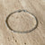 B004 Bracciale pepite martellate (disponibili in diverse dimensioni) con possibilità di mettere ciondoli o passanti.