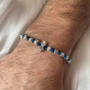 B137 Bracciale Bimbo/a con nodi (colore a scelta) pepite martellate medie