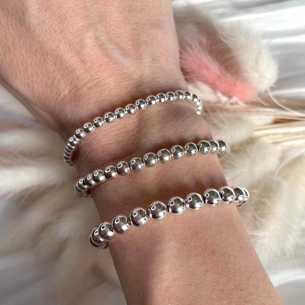B069 Bracciale con palline piccole - medie - grandi