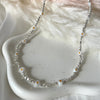 CL0160 Collana con pepite mini argento e margherite