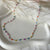 CL0164 Collana smaltina con maglia spessa