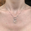 CL069 Heart necklace with lobster clasp to insert pendants