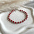 B0286 Bracciale con rondelle in argento e corallo