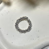 A012 Anello elasticizzato nodini argento