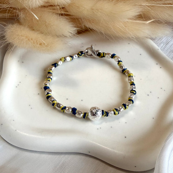 B031 Baby bracciale del tifoso con palla da calcio o senza.