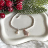 B0222 Bracciale rondelle con albero zirconato e perla