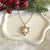 CL0135 Collana catena e fiocco di neve grande