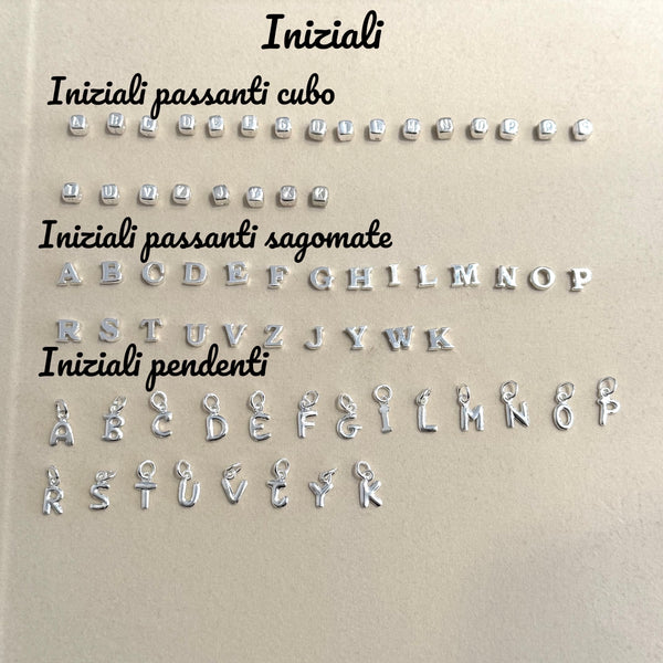 Iniziali Passanti o Pendenti