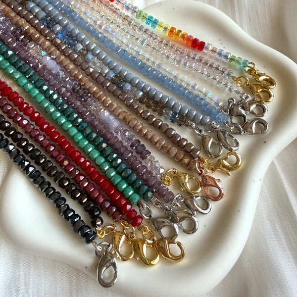 CL0193 Collana “luce” con cristalli di zirconi a rondelle