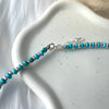 CL084 Collana con rondelle di turchese e argento con a scelta moschettone salvagente per inserire i ciondoli