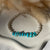 B0181 Bracciale con perle di fiume, rondelle argento e chips di turchese