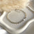 B0235 Bracciale argento con piastrine