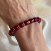 B0287 Bracciale con cilindri in pasta di vetro e rondelle irregolari argento (ciondoli se si vogliono da opzionare)