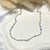 CL114 Collana rosario in argento con pietre multicolor