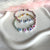 B0260 bracciale baby argento con pepite mini e nodi in filo nautico colorato con iniziali