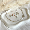CL0191 Collana con catena ovaline e iniziali a scelta